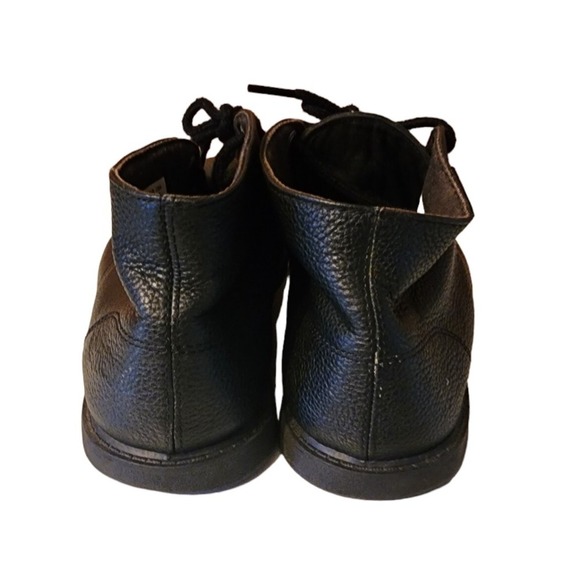 Lacoste Sherbrook Hi Black Leather Youth Size 5 - Women's Size 6.5 Ankle Boots - Picture 4 of 7